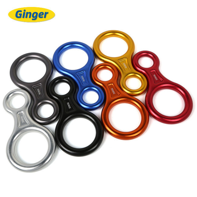 GIN Outdoor Climbing Descender 8-Shape Descent Control Device for Rock ...