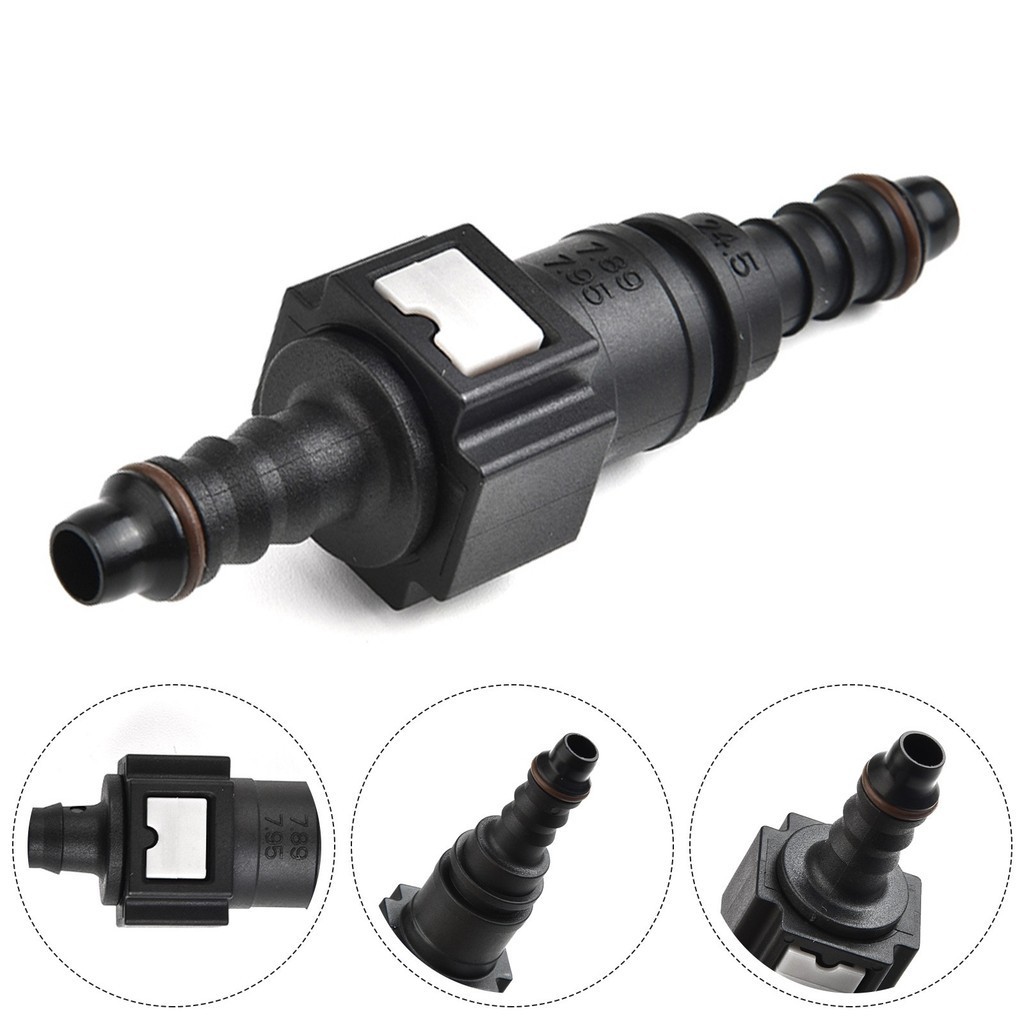 Piece Of 2 7.89mm ID6 Auto Fuel Line Hose Straight Quick Release