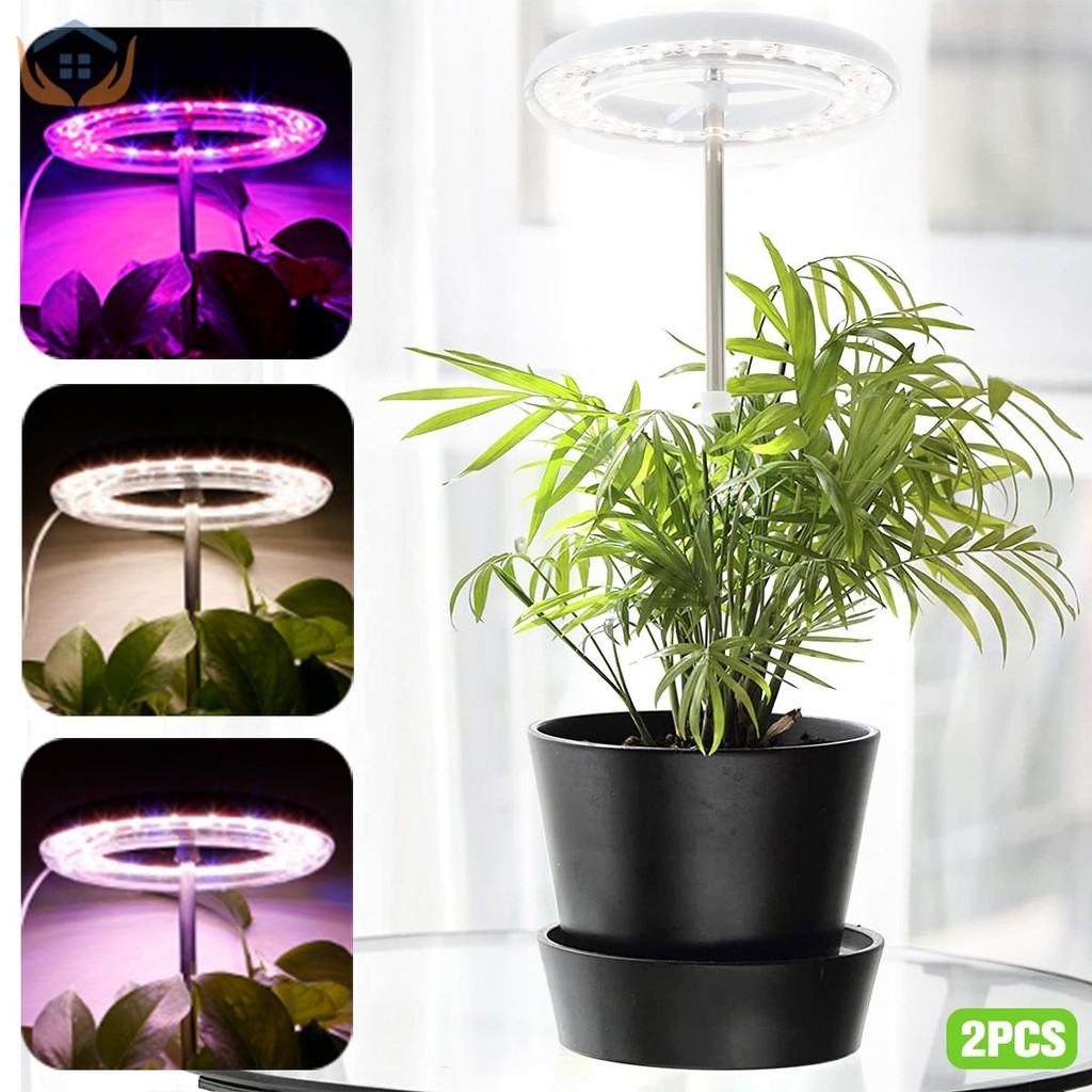 Plant Grow Light Full Spectrum 360° Rotating LED Growing Lamp Height ...