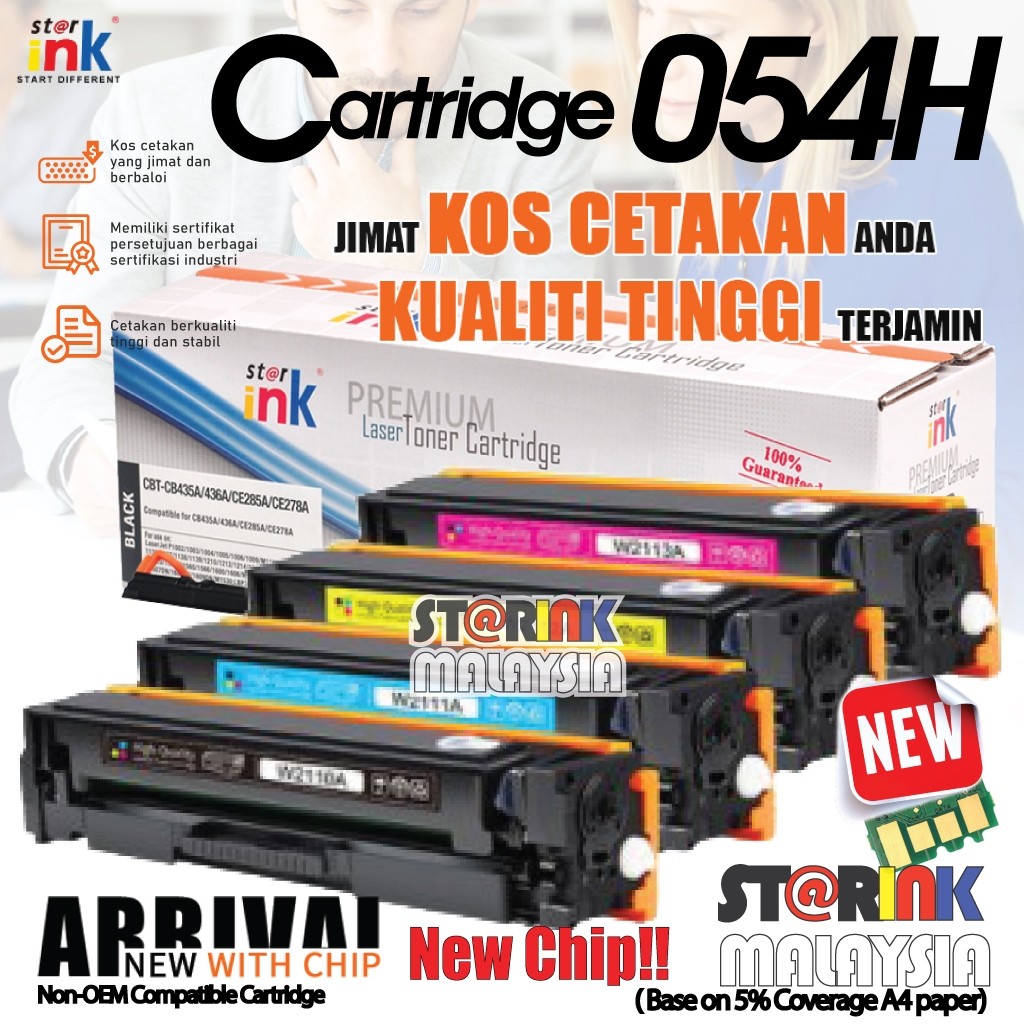 Compatible Toner CRG 054 Cartridge 054H Canon LBP621cw LBP621 LBP623cdw ...