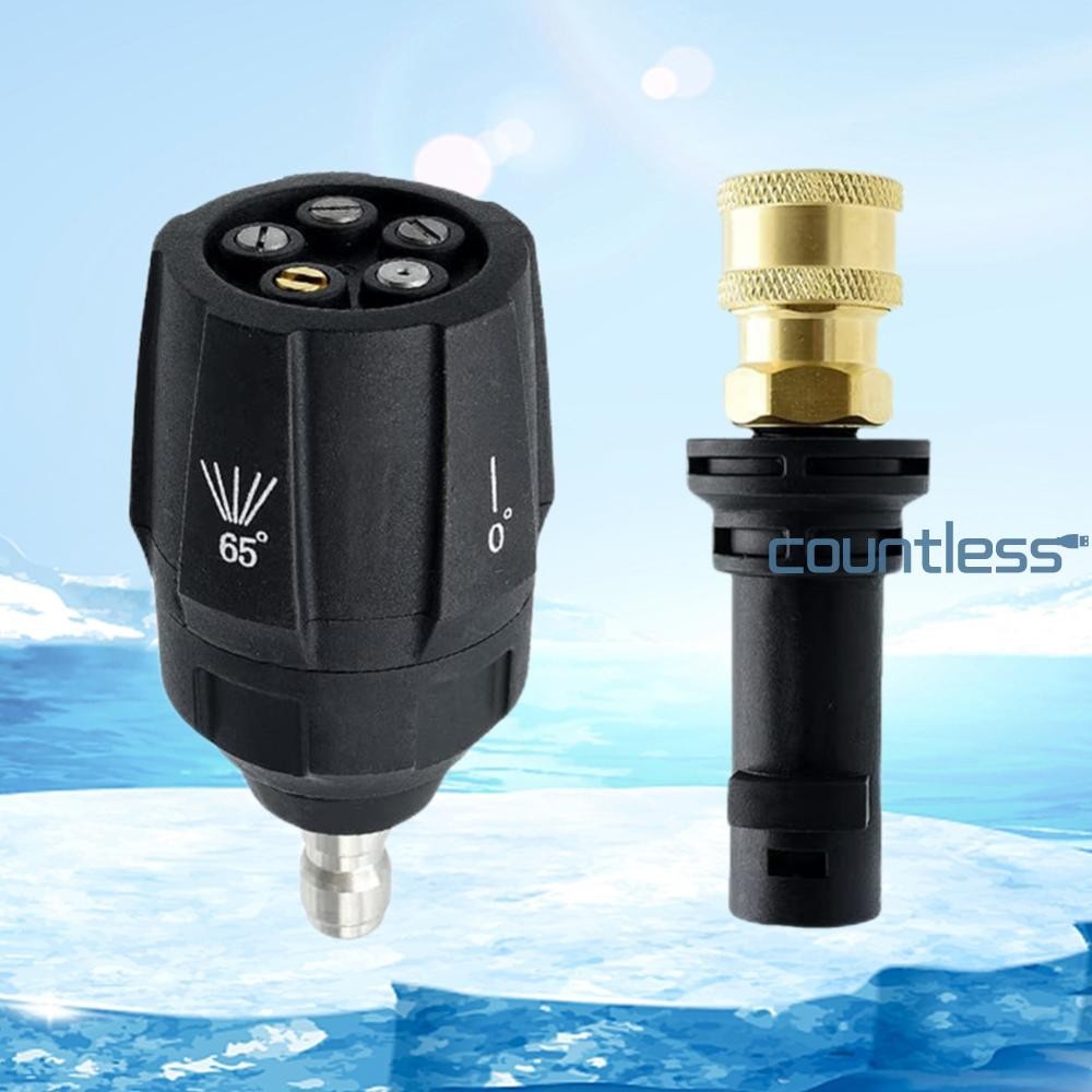 High Pressure Washer Fitting 1/4 Inch 5 in 1 Nozzle Tip Adjustable
