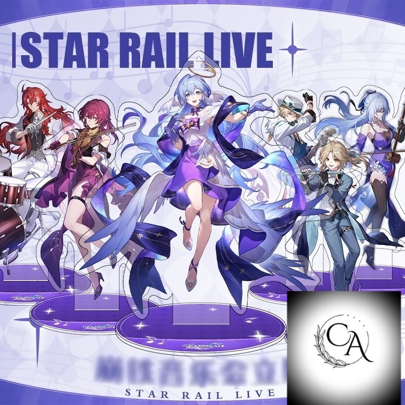 Standee HONKAI STAR RAIL LIVE mica acrylic Statue Printed anime game ...