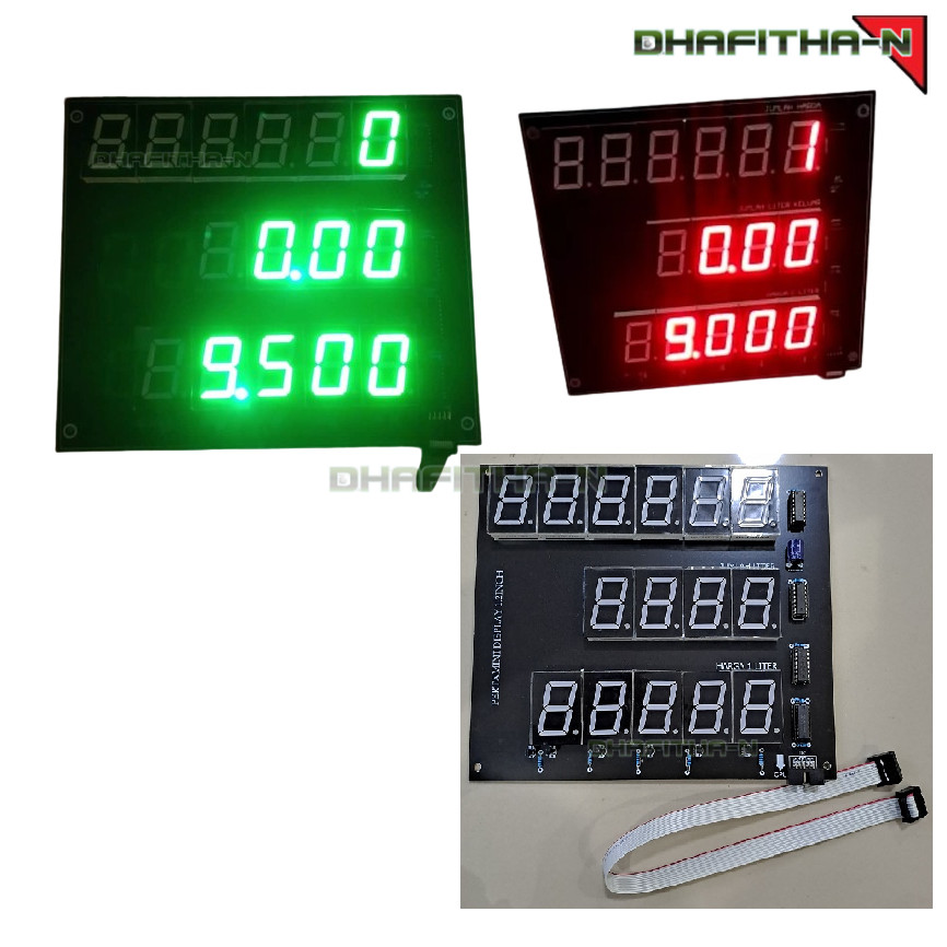 LAYAR MERAH HIJAU 7-segment Pom Mini Display Screen Green Red Color ...