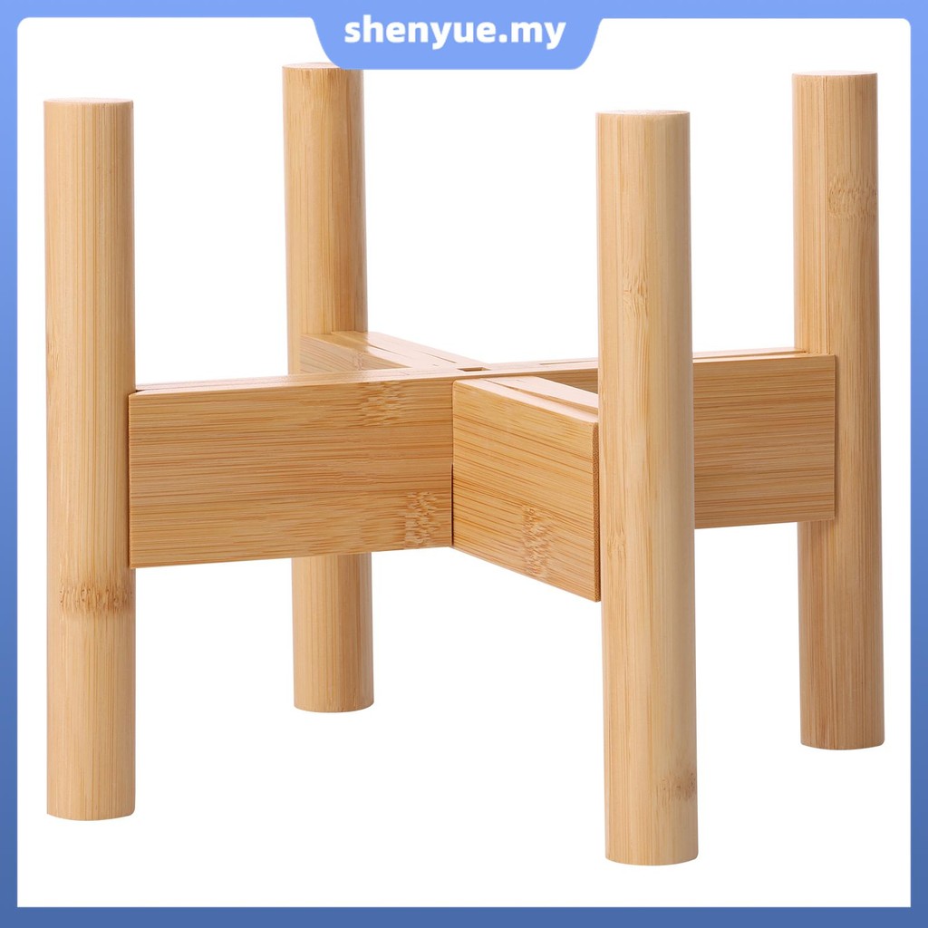 2Pcs Beverage Dispenser Stand Wood Pitcher Stand Holder Adjustable ...