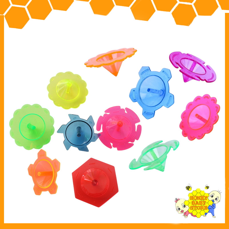 Plastic Colorful Lace Spinning Top Toys Kids Fidget Spinner Montessori ...