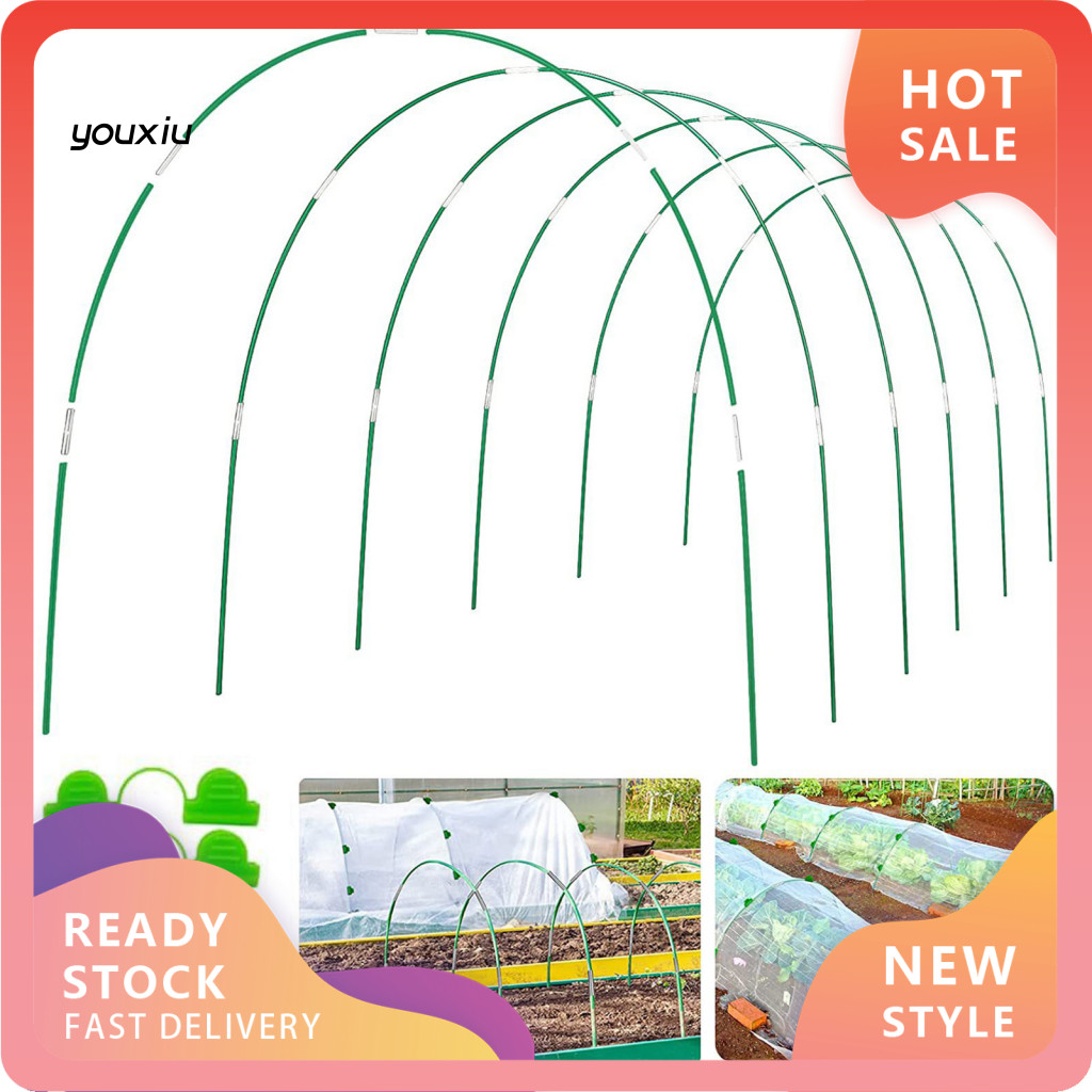YX Garden Hoop House Kit Greenhouse Hoop Kit 17inch Fiberglass Garden