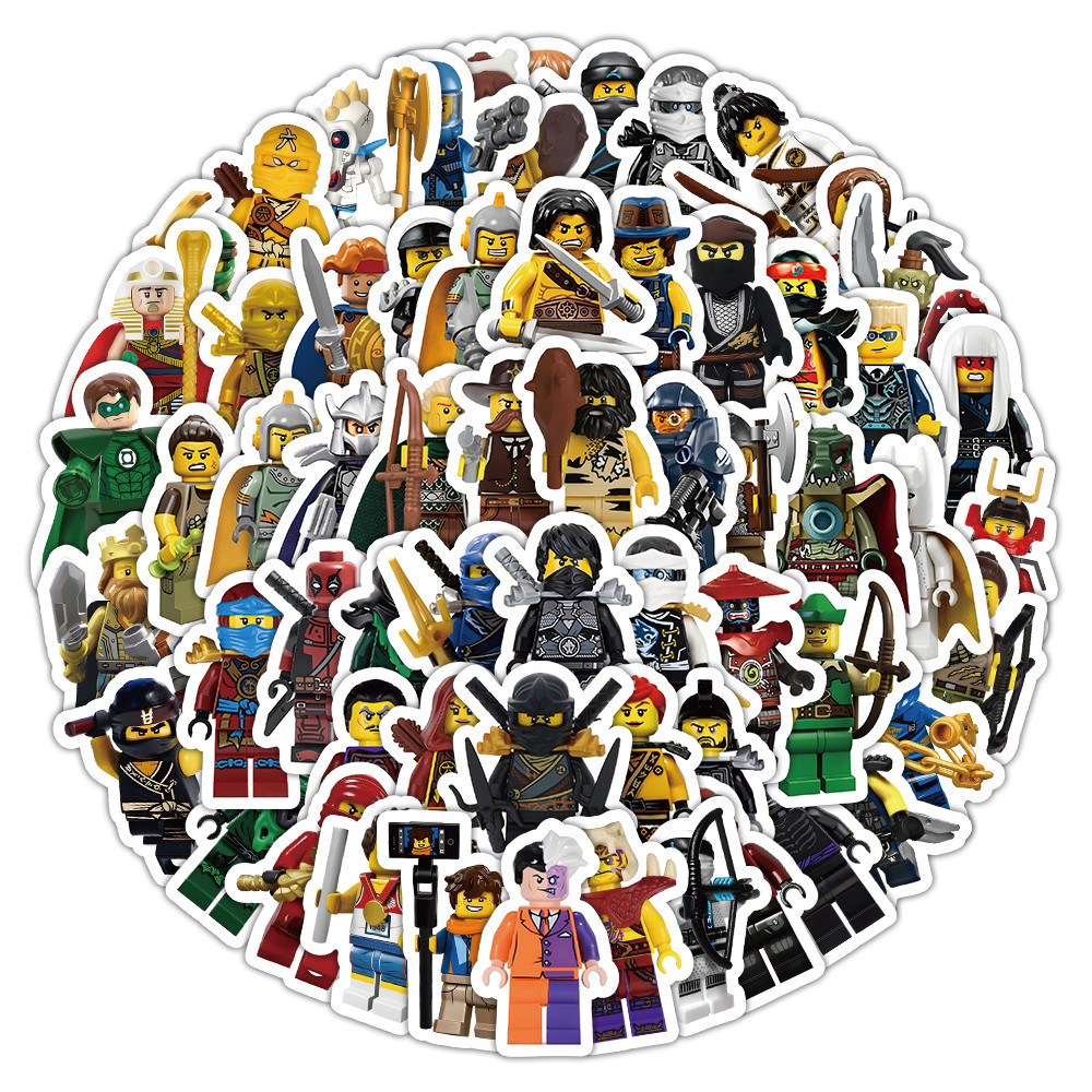 103PCS Cartoon Ninja Waterproof Graffiti Stickers for Helmet Bicycle ...