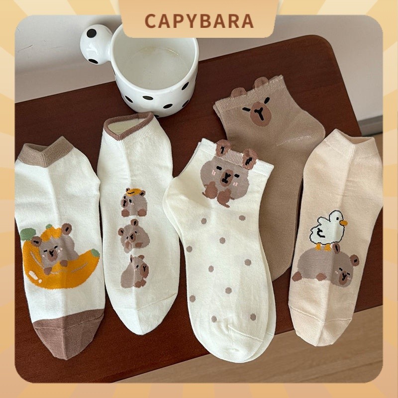 Kapibara Socks Capybara Socks Summer Thin Women's Socks Pure Cotton ...
