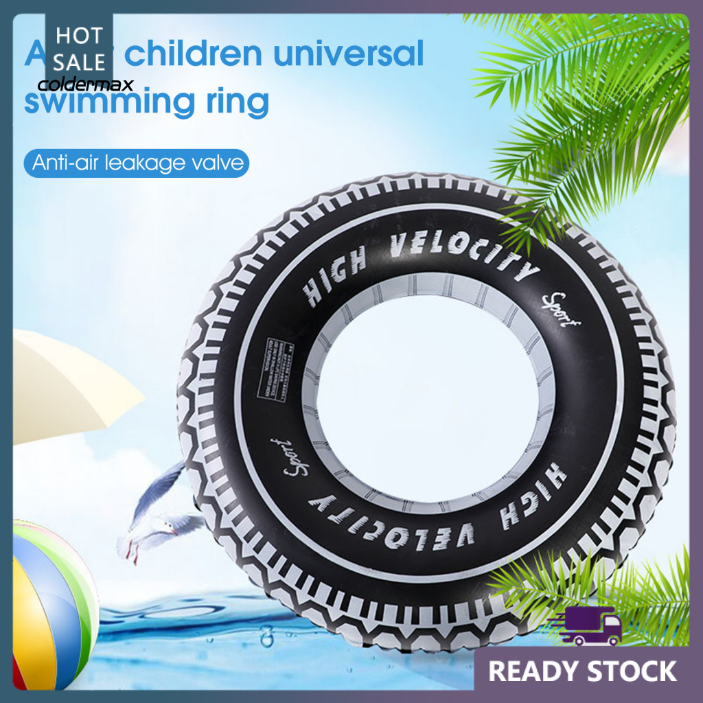 COLD PVC Swimming Ring Universal Thickened Tyre Design Pool Float ...