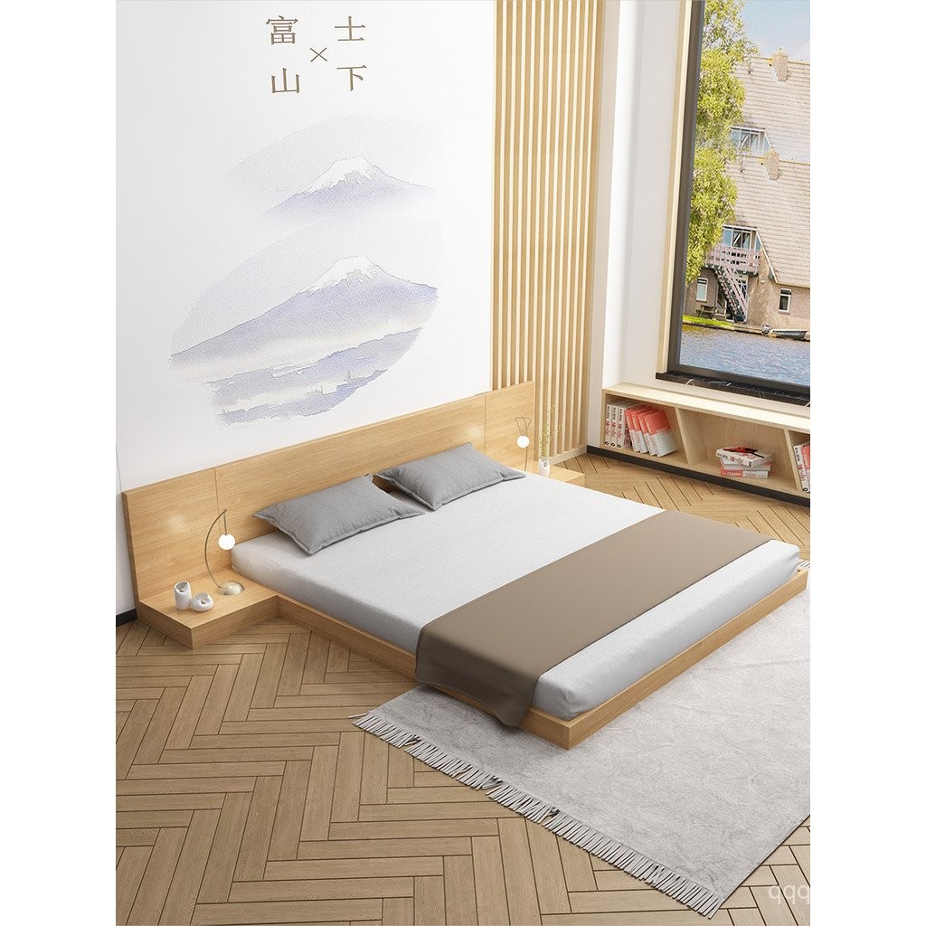Tatami Bed ins Japanese Style Low Bed 1.8m Single Double Bed Frame Loft ...