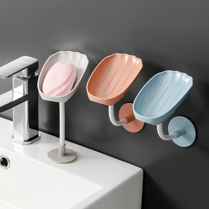 Awhrtwb 1pc Upgraded Soap Box With Drainage Double Grid Soap Rack, Wall ...