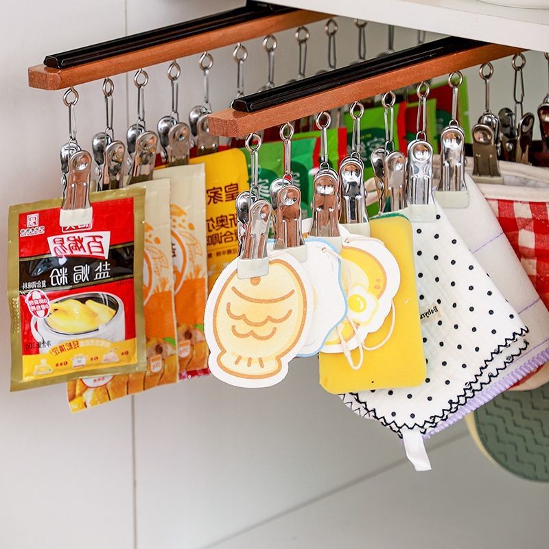 Cabinet Storage Pull-out Rack Wall-Mounted Seasoning Bag Hanger Slide ...