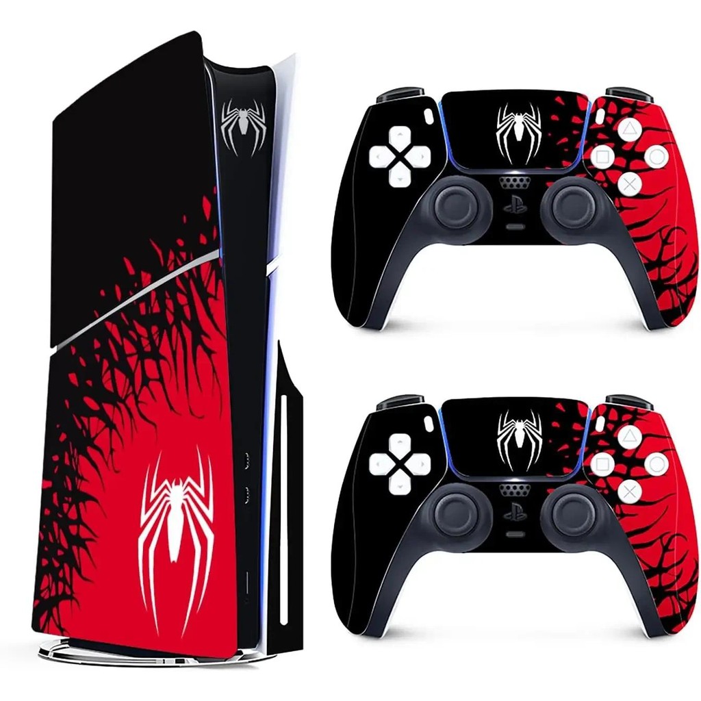 Vinyl Cover Skins for Playstation 5 Slim Console Superhero Skin Wraps ...