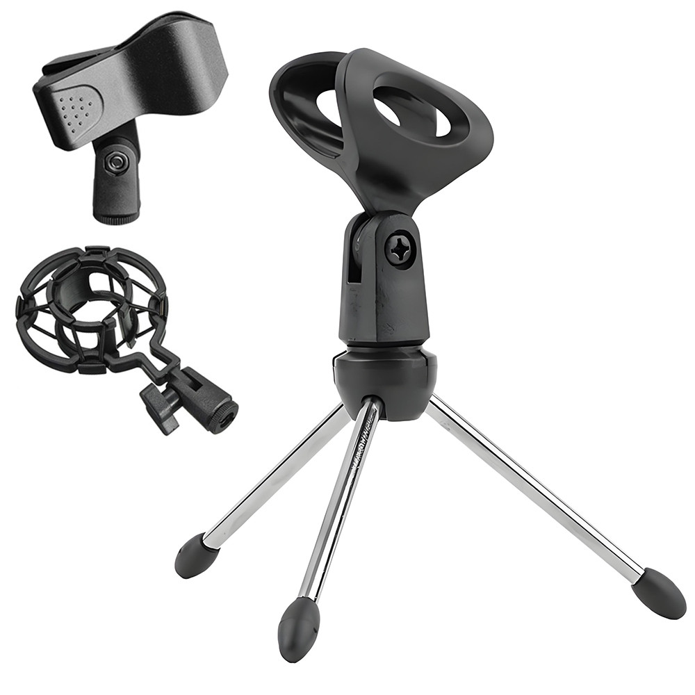 Desktop Microphone Tripod StandComputer Microphone Karaoke Triangle ...