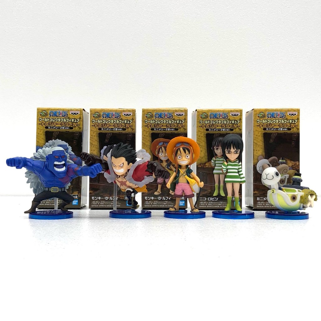 One Piece World Collectible Figure set Treasure Rally IV Mini Merry No ...