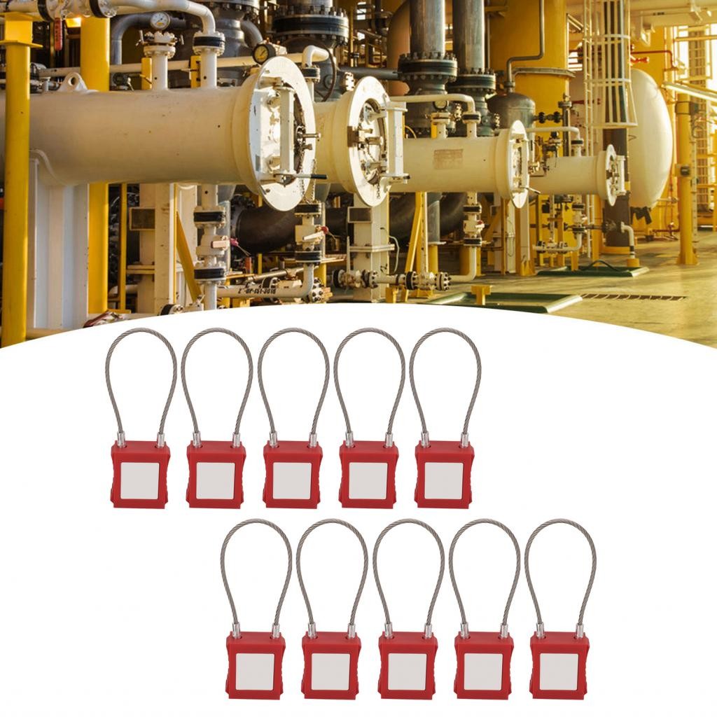 Soxii Lockout Tagout Cable Lock Stainless Steel Electrical Padlock ...