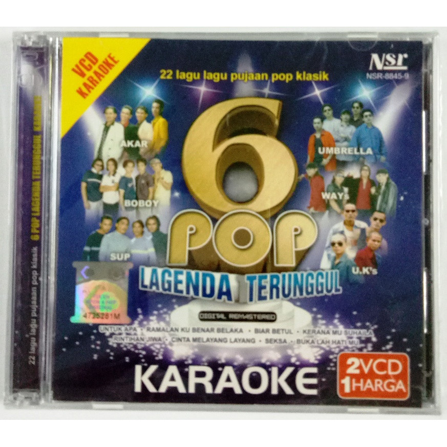 6 Pop Lagenda Terunggul VCD Karaoke Akar Boboy Sup Umbrella Ways U.K's ...