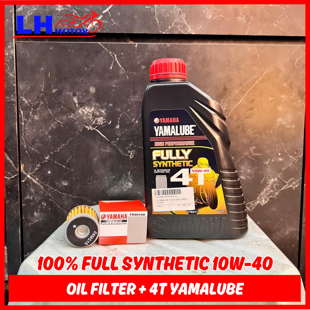 4T YAMALUBE YAMAHA FULLY SYNTHETIC OIL FILTER CHAIN LUBE 10W40 Y15 Y16