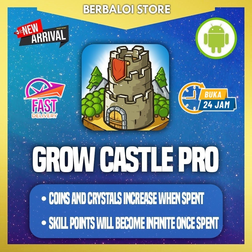 [FAST SEND] Grow Castle MOD LATEST & LIFETIME (ANDROID GAME