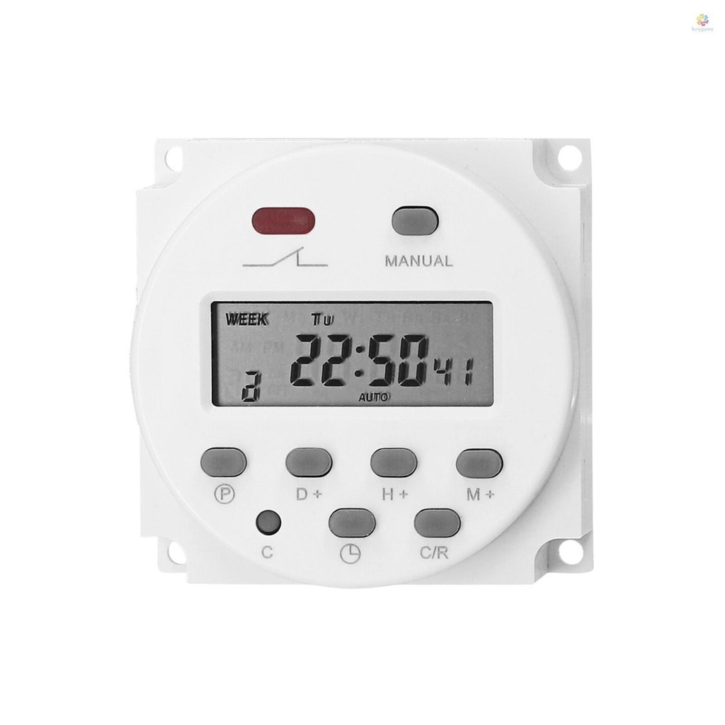 Weekly Programmable Digital Timer Switch Panel Mounted Electrical Timer ...