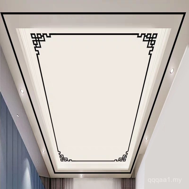 Self-adhesive Living Room Ceiling Ceiling Decoration Frame Long Strip ...