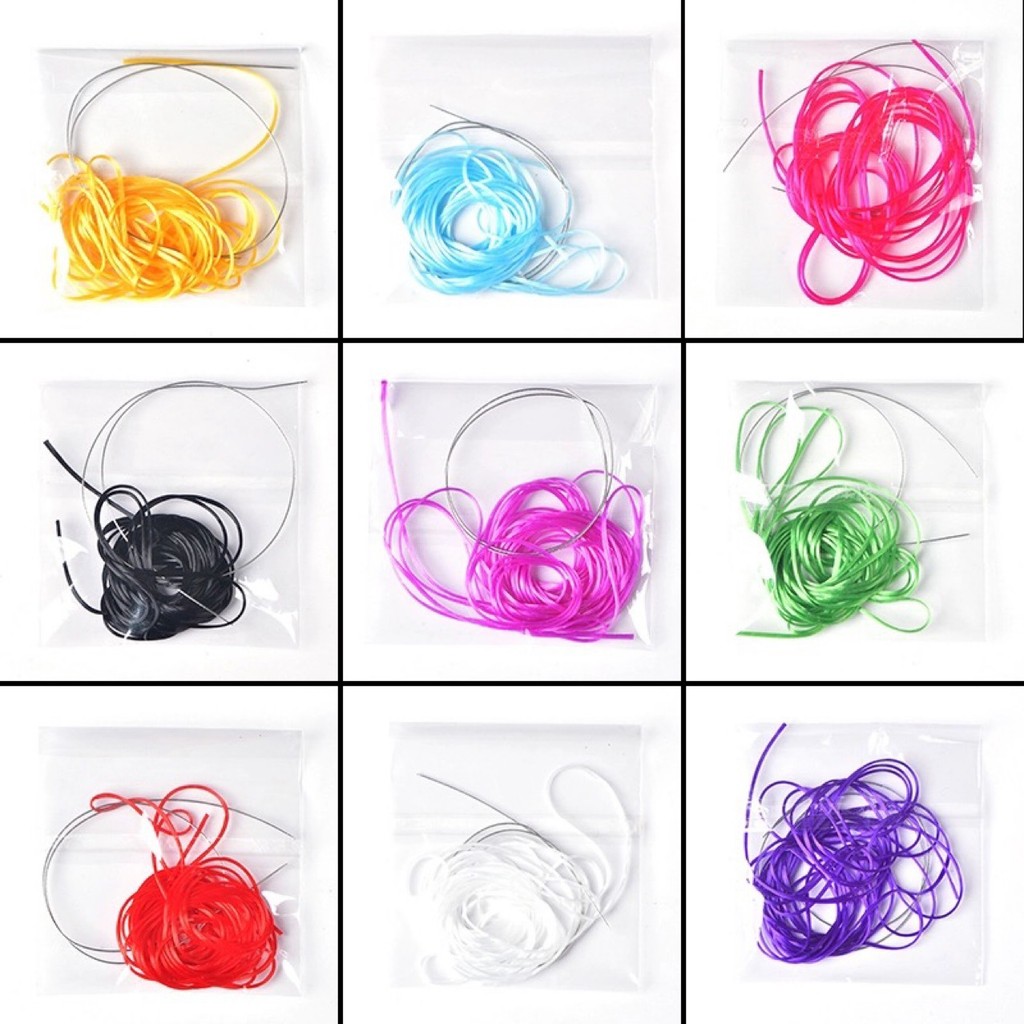 Crystal Elastic Thread Colorful Rubber Band Rope Thread Wrapped Steel ...