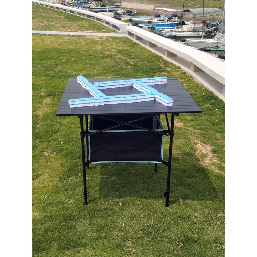 Square Foldable Table Simple Mahjong Table Outdoor Portable Camping ...