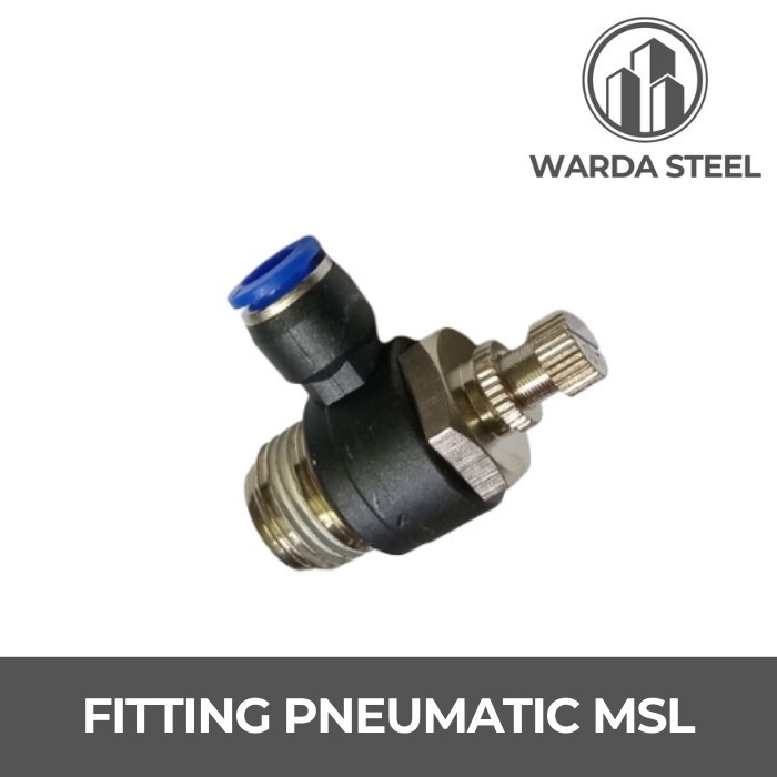 Msl 6 Fitting Pneumatic Speed Control Drat Slip Lock SL Hose 6 MM ...