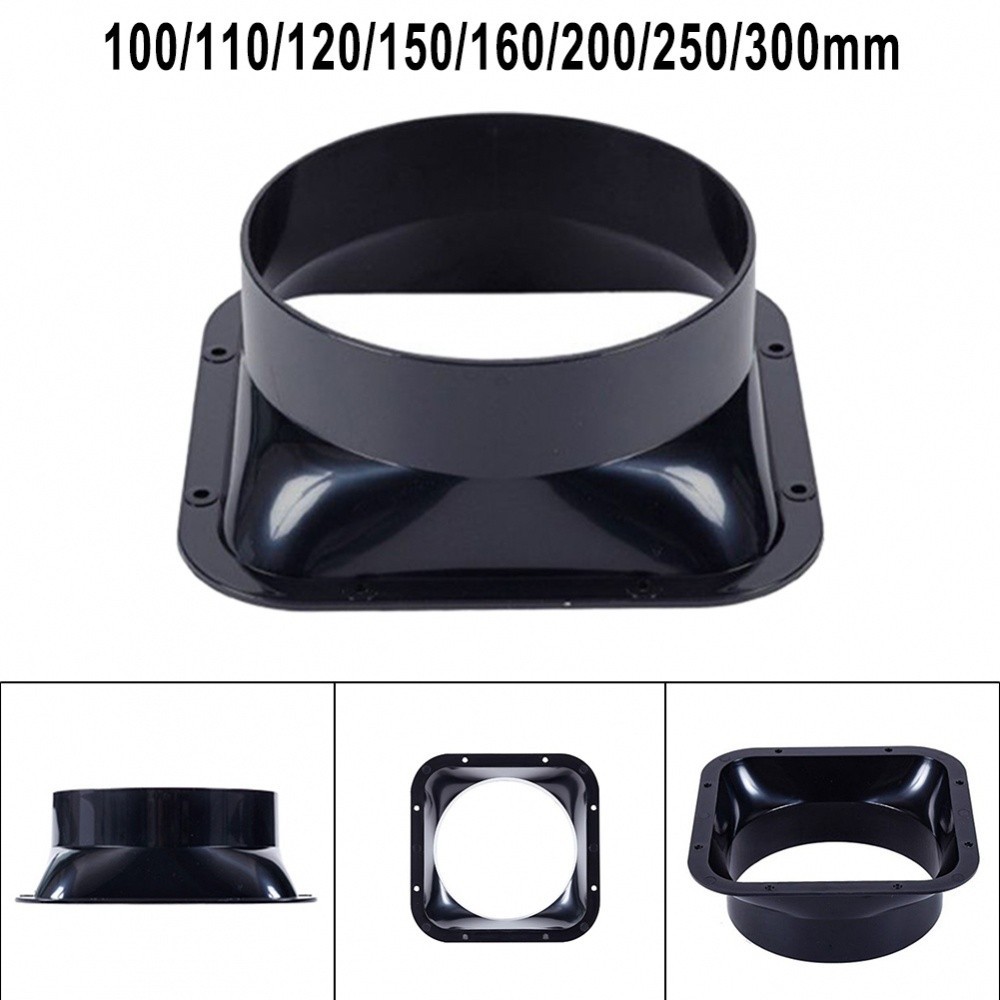 Interchangeable ABS Plastic Square Flange Duct Connector for 100 300mm ...