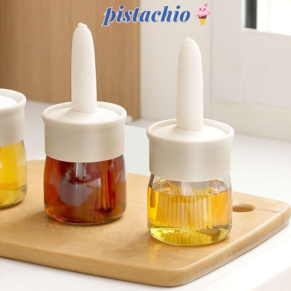 PISTACHIO Oil Bottle, Silicone Large Capacity Divided Oil Pot, Barbecue