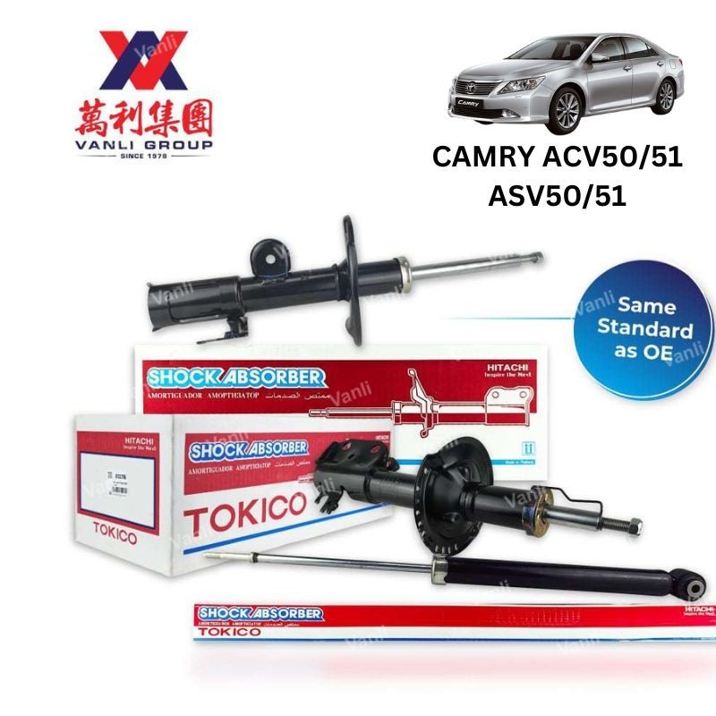 TOKICO Shock Absorber Front Rear for TOYOTA CAMRY 12-ACV51 ASV50 AVV50 ...