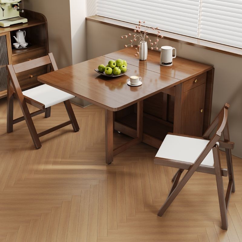 Folding Dining Table Wooden Small Apartment Home Table Simple Modern ...
