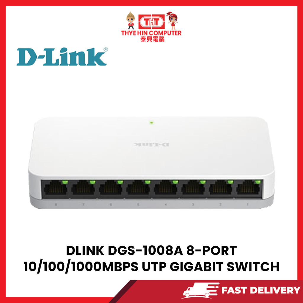 D-Link DGS-1008P Switch PoE de 8 puertos de cobre 10/100/1000 (4