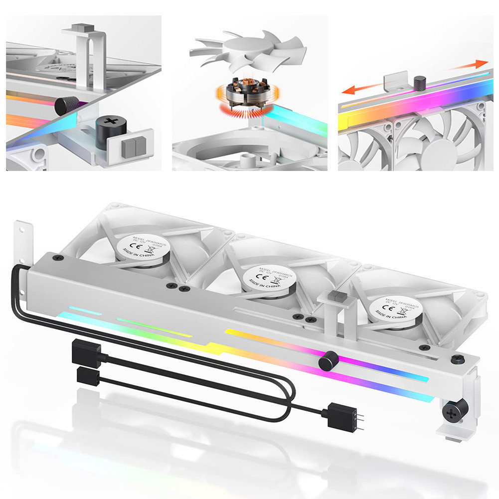 keepdreaming LF# 2 in 1 Graphics Card Cooler Solid 5V 3Pin ARGB ...