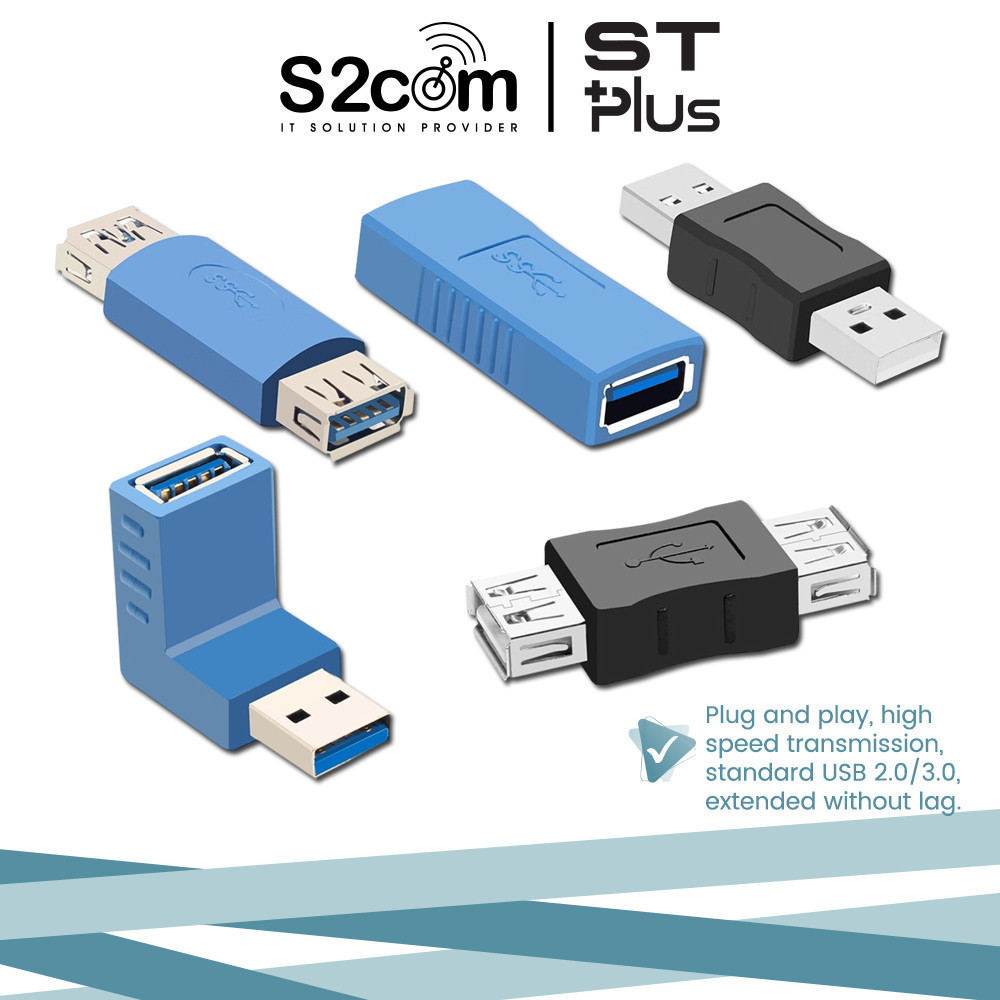 USB2.0 USB3.0 AM/AF Female And Male Adapter Extender | Shopee Malaysia