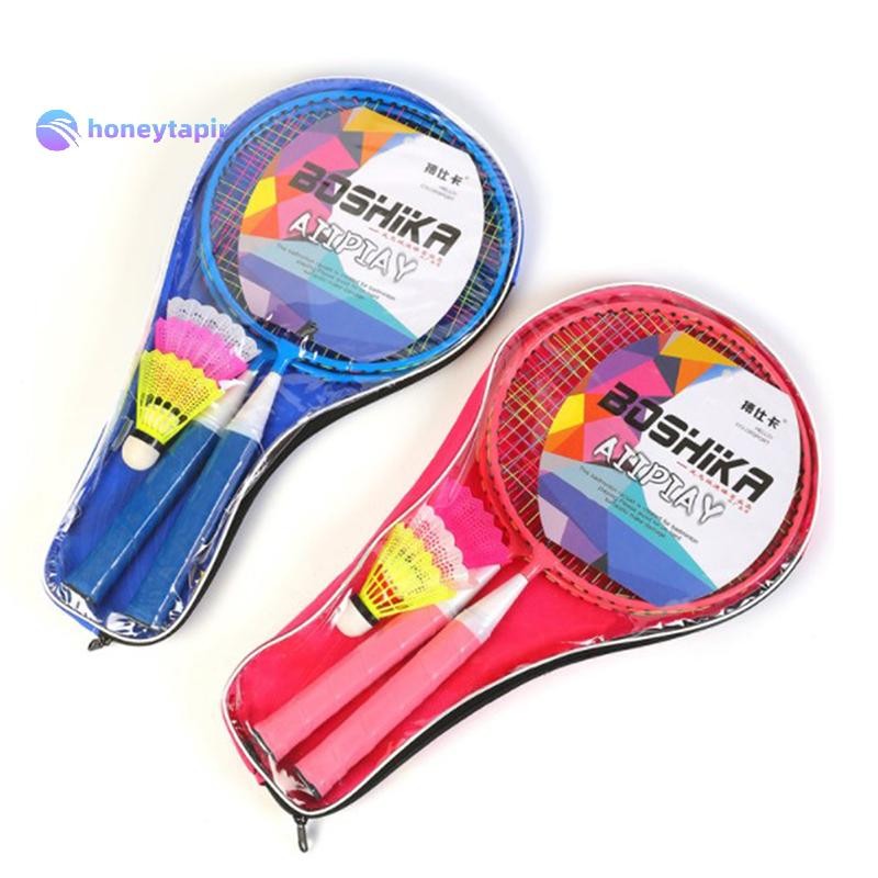 honeytapir 1 Pair Children Tennis Badminton Rackets Ball Set Sports ...