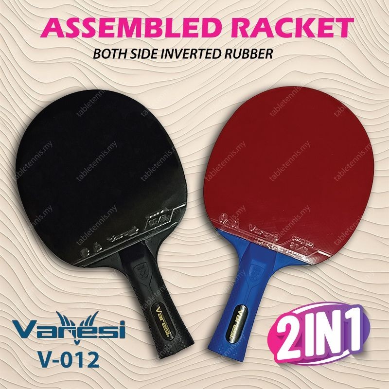 Varesi Pre-Assembled Racket V-012 Ready Make Table Tennis Racket 2 IN 1 ...