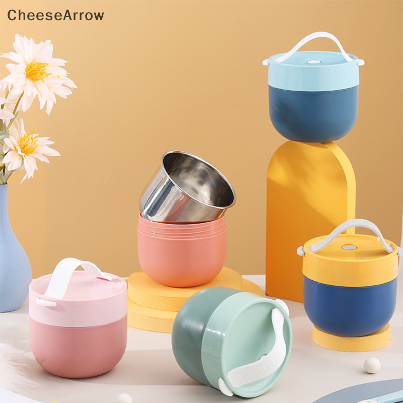 CheeseArrow Portable Stainless Steel Soup Cup Lunch Box Food Containers ...