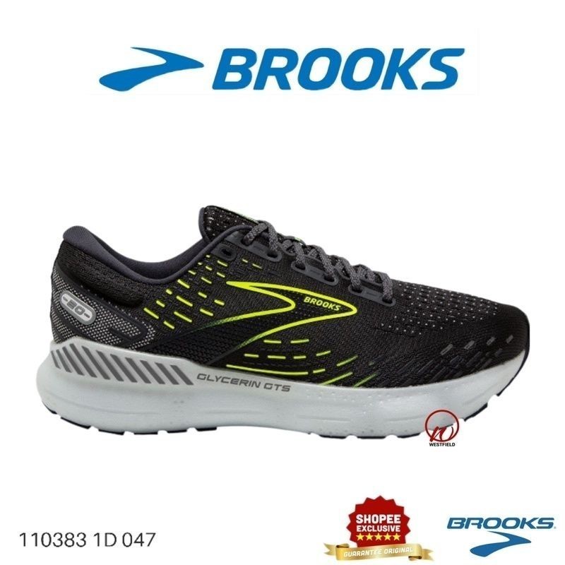 BROOKS MEN’S GLYCERIN GTS EXPERT CUSHIONING SUPPORT RUNNING SHOE