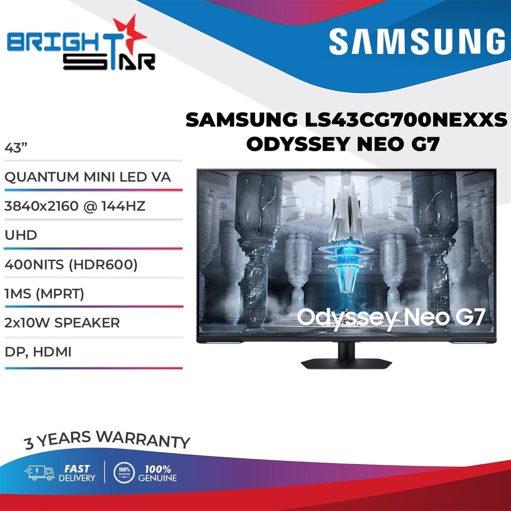SAMSUNG LS43CG700NEXXS Odyssey Neo G7 43