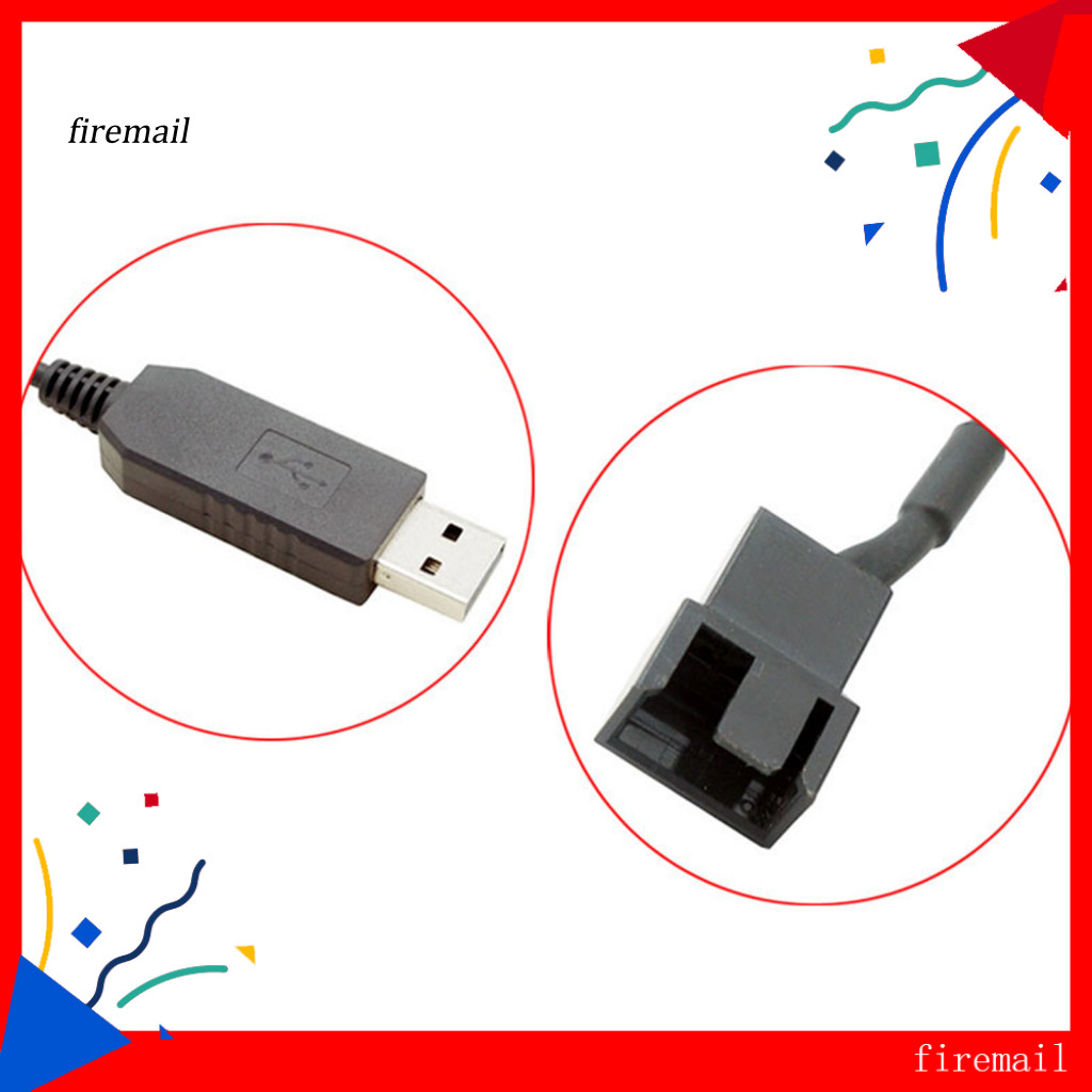 [FM] Usb to 4pin Fan Connector Usb to 4pin Fan Cable Usb to 4pin Power ...