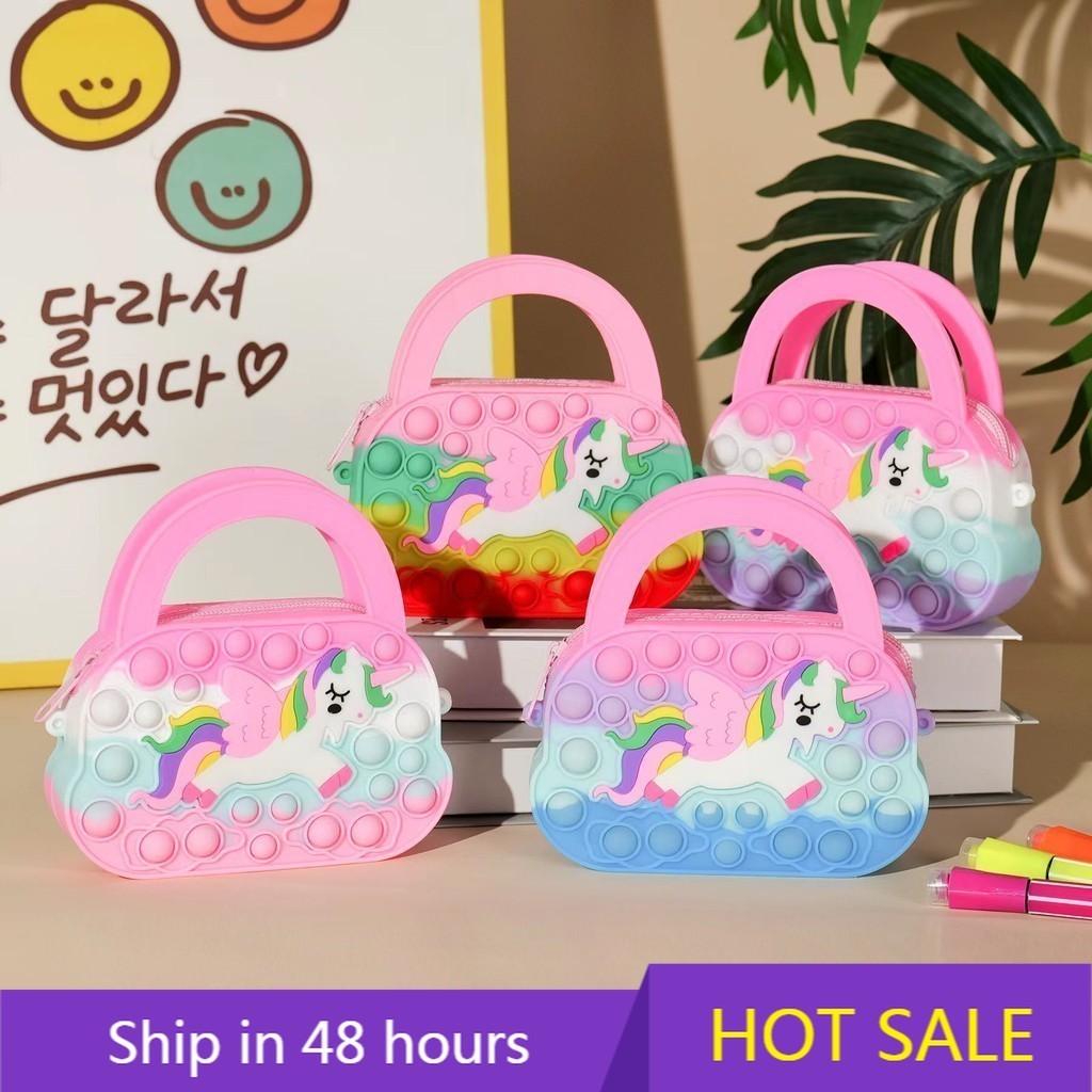 Aleker Unicorn Kids Jewellery Sets For Girls, Unicorn Crossbody Bag With Jewelry Set, Unicorn Gifts For Girls, Unicorn Bag Toys, Princess Dress Up Accessories Gifts For Girls 3 4 5 6 7 8 Year Old - Online Marketplace