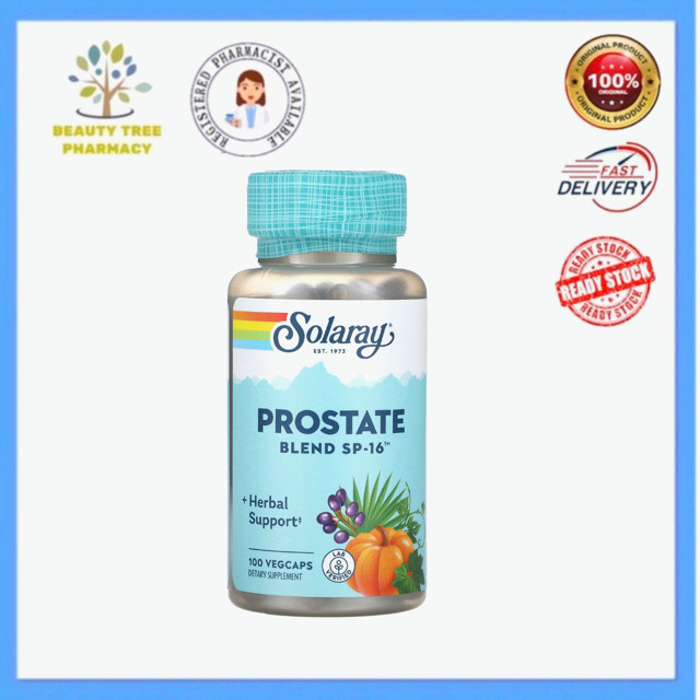 Solaray Prostate Blend SP-16 (Saw Palmetto & Pumpkin Seed) 100 VegCaps ...