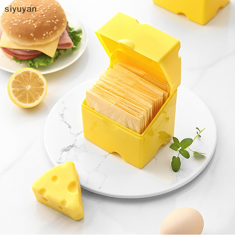 Si Cheese Storage Container Kitchen Accessories Plastic Cheese Shaped ...