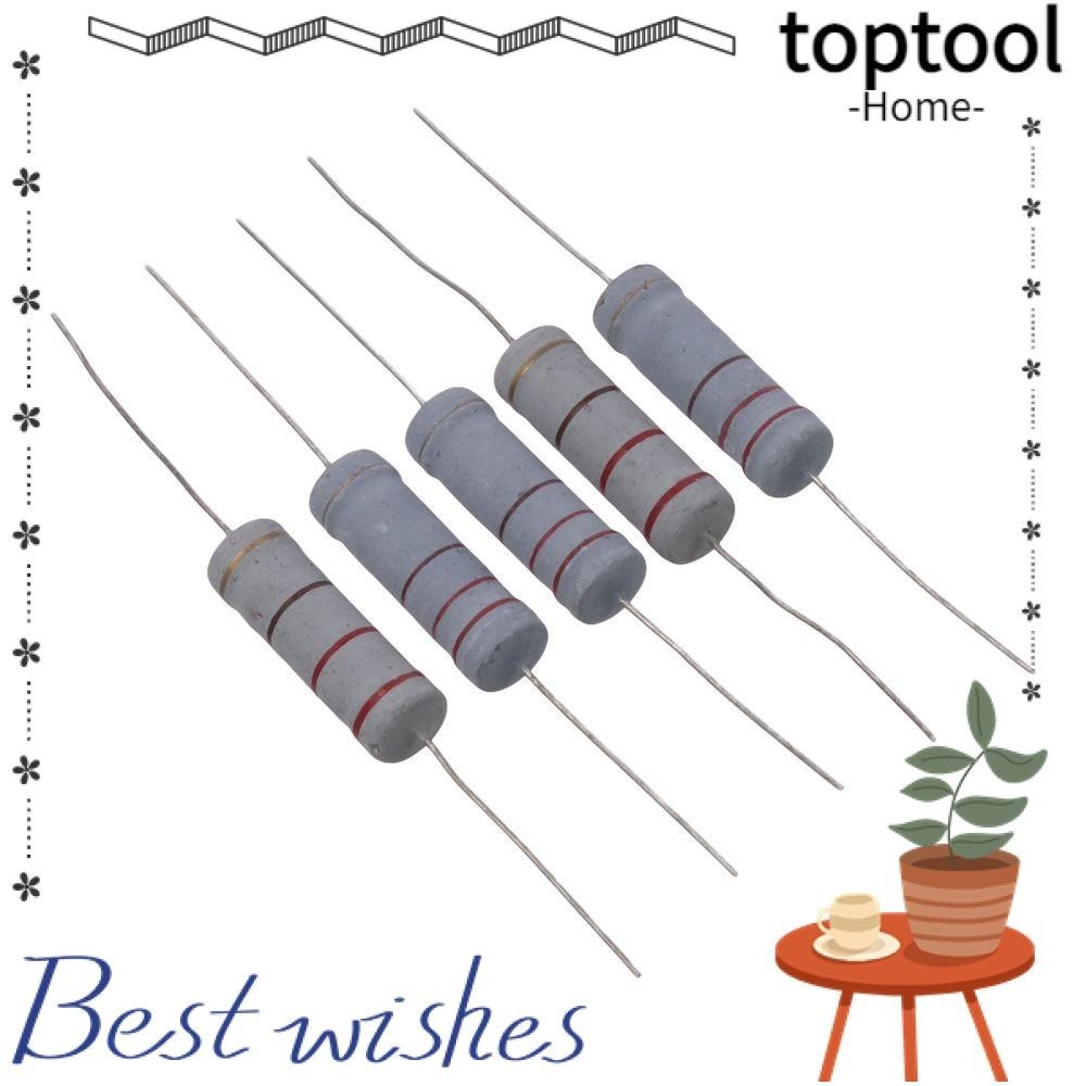 Sourcing Map 10-Pack 200 Ohm 5W Resistors – Metal Oxide Film, 5% Tolerance, Axial Lead For DIY Electronics & Experiments-434190