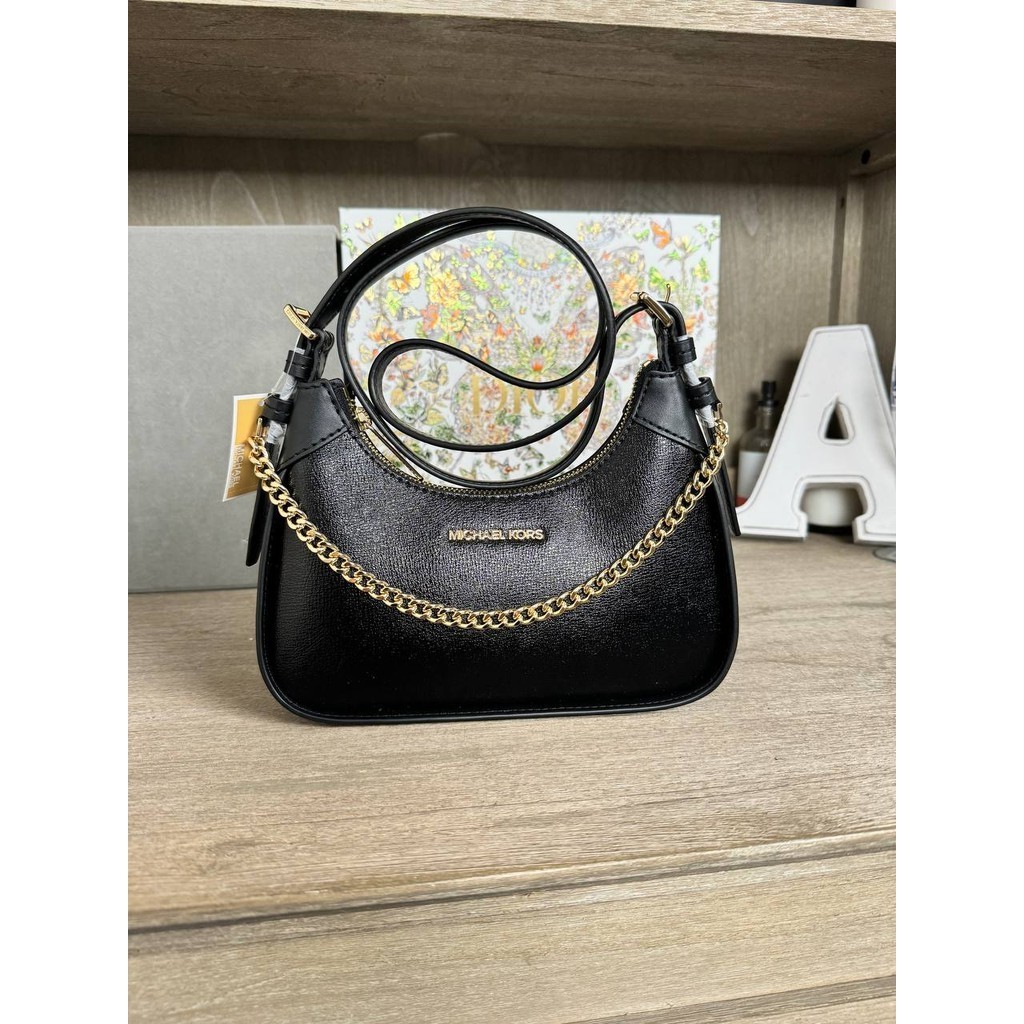 MK Wilma Small Chain Crossbody in Black (35H3G3WC5L) | Shopee Malaysia