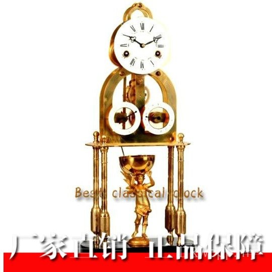European Style With Sun Moon Frame Clock|Antique Mechanical Pure Copper ...