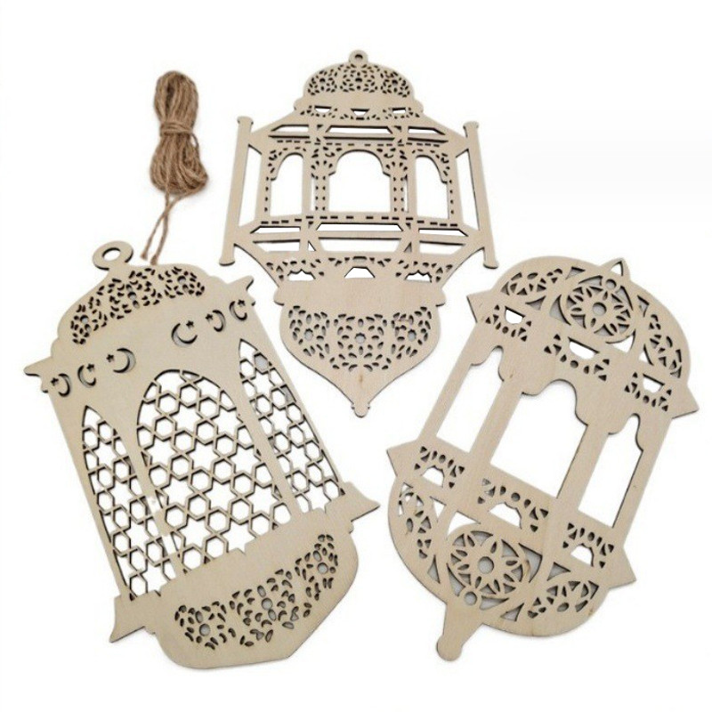AAN Ramadan Decorations For Home, Wooden Hanging Ramadan Decorations ...