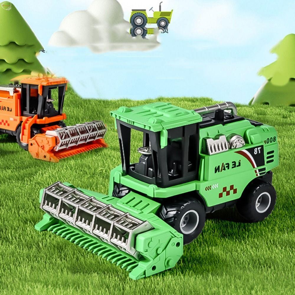 MXBEAUTY Simulation Farm Harvester Toy, Harvester Tractor Toy Kids ...