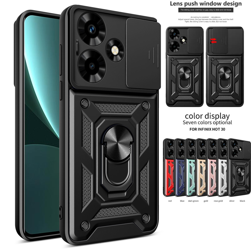 Case Infinix Hot 30 X6831 hot30 New anti-fall with bracket armor ...